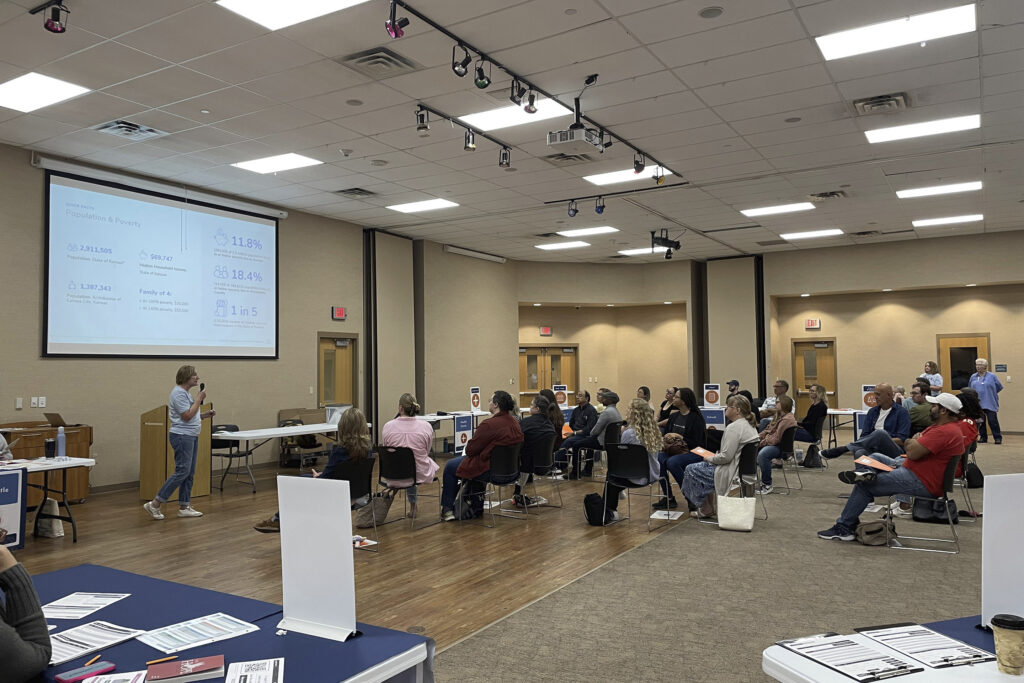 Church members participate in a Cost of Poverty Experience (COPE)